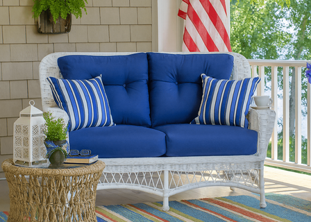 Outdoor Wicker Loveseat - Princeton