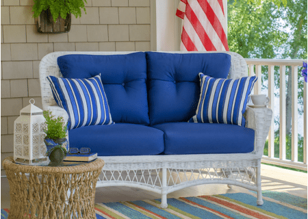 Outdoor Wicker Loveseat - Princeton
