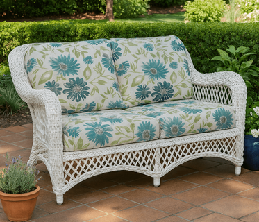 Outdoor Wicker Loveseat - Savannah