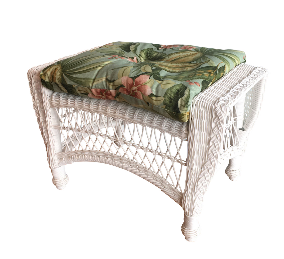 Outdoor Wicker Ottoman Cape Cod