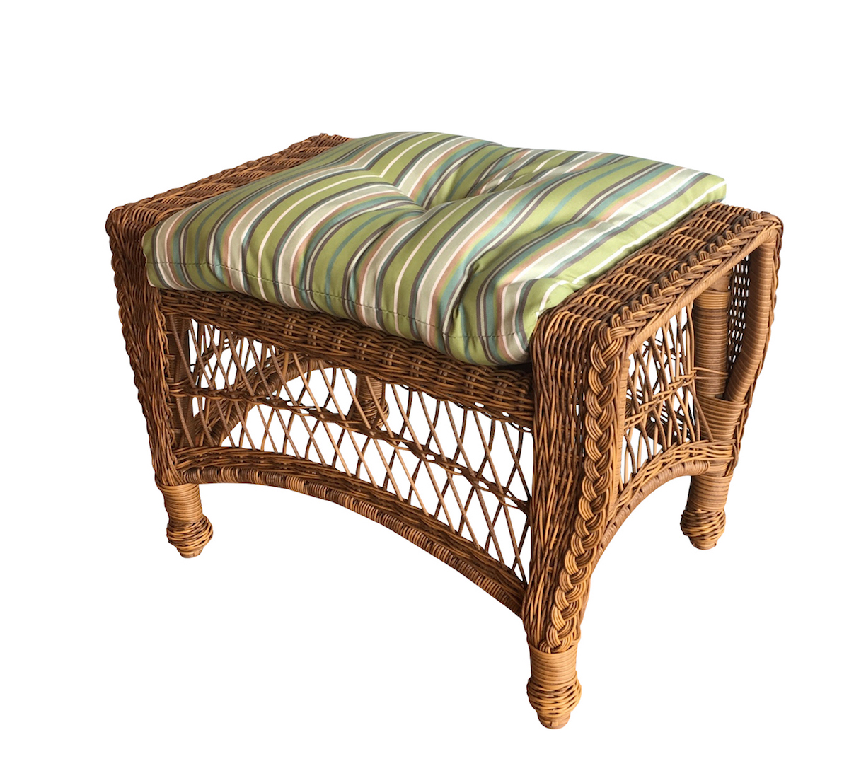 Outdoor Wicker Ottoman Cape Cod