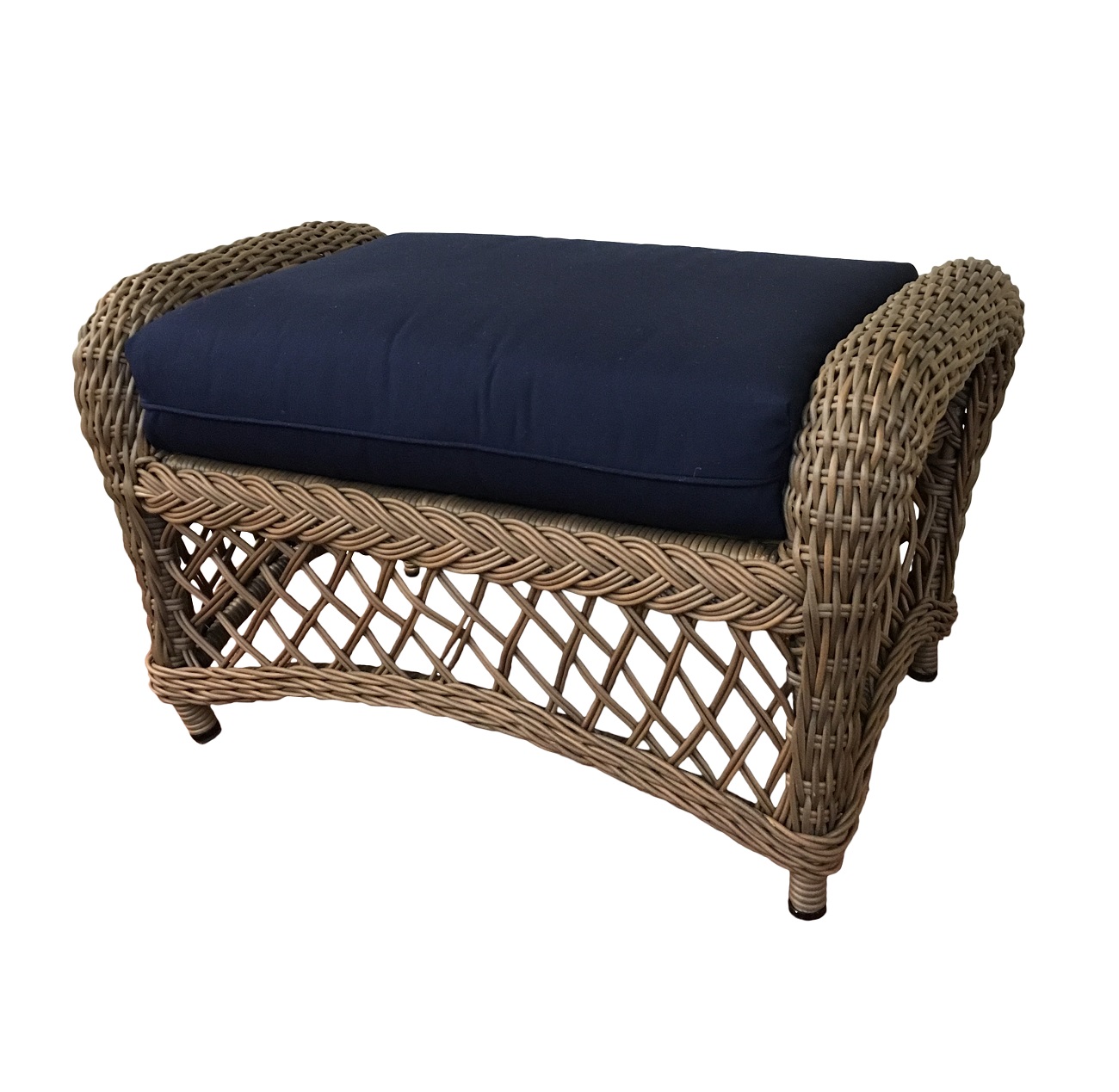 Outdoor Wicker Ottoman - Savannah