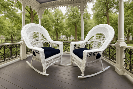  Outdoor Wicker Rockers - Cape Cod Set of 2