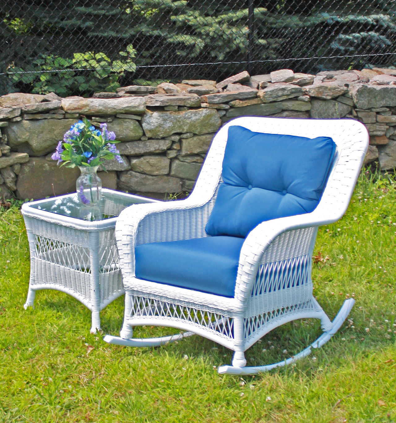 Waterproof Wicker Rocker Outdoor Wicker Rocker - Princeton