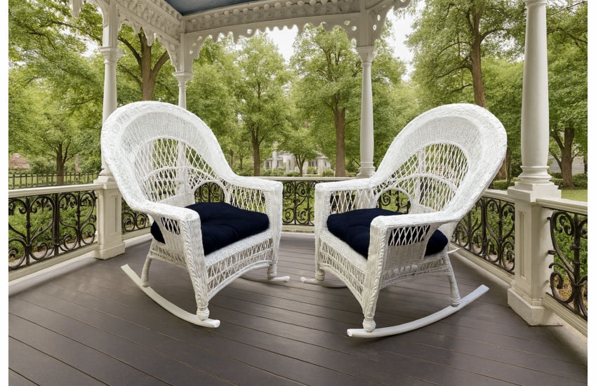  Outdoor Wicker Rockers - Cape Cod Set of 2