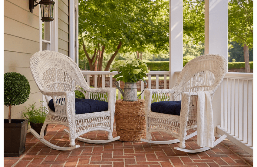 Outdoor Wicker Rockers - Cape Cod Set of 2