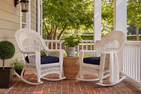 Outdoor Wicker Rockers - Cape Cod Set of 2