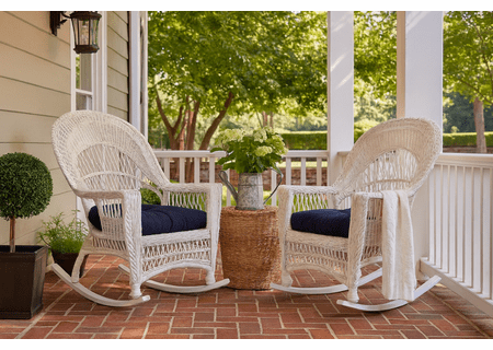 Outdoor Wicker Rockers - Cape Cod Set of 2