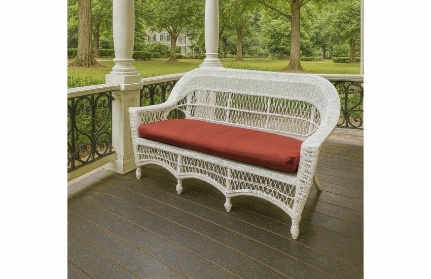 Outdoor Wicker Sofa: Cape Cod in stock (Available in 2 Finishes)