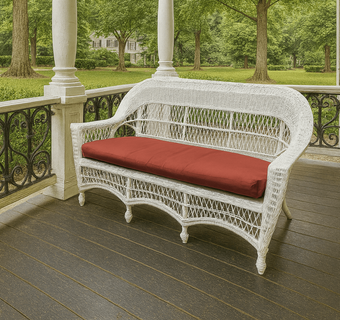 Outdoor Wicker Sofa: Cape Cod in stock (Available in 2 Finishes)