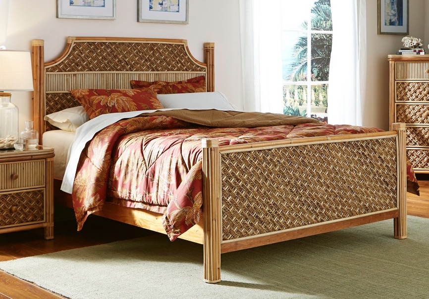 Palm Bay Rattan Queen Bed