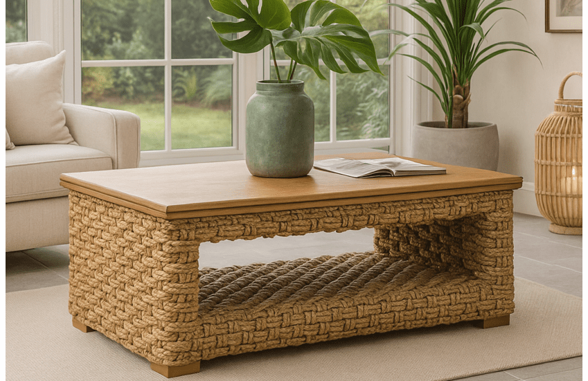 Panama Seagrass Coffee Table