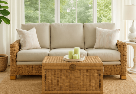 Panama Seagrass Queen Sleeper Sofa