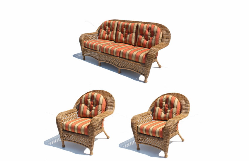 Patio Wicker Set of 3-Montauk Collection