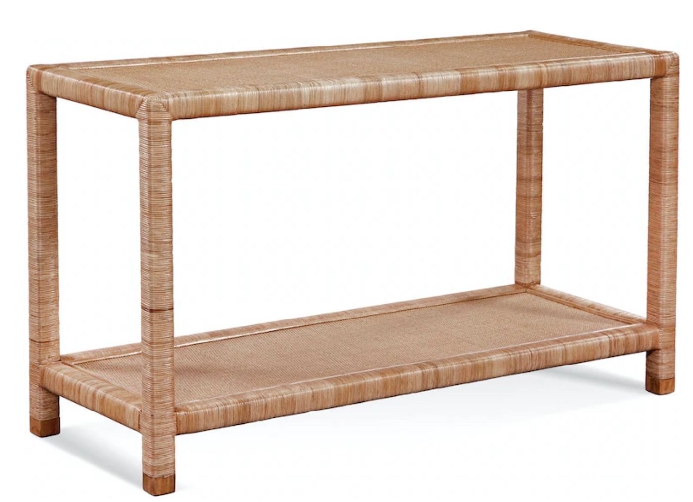Pine Isle Wicker Console Table