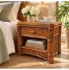 Rattan 1 Drawer Nightstand - Barbados