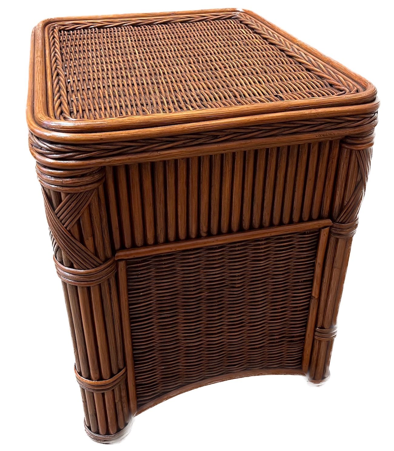 Rattan 2 Drawer Nightstand Wicker Paradise
