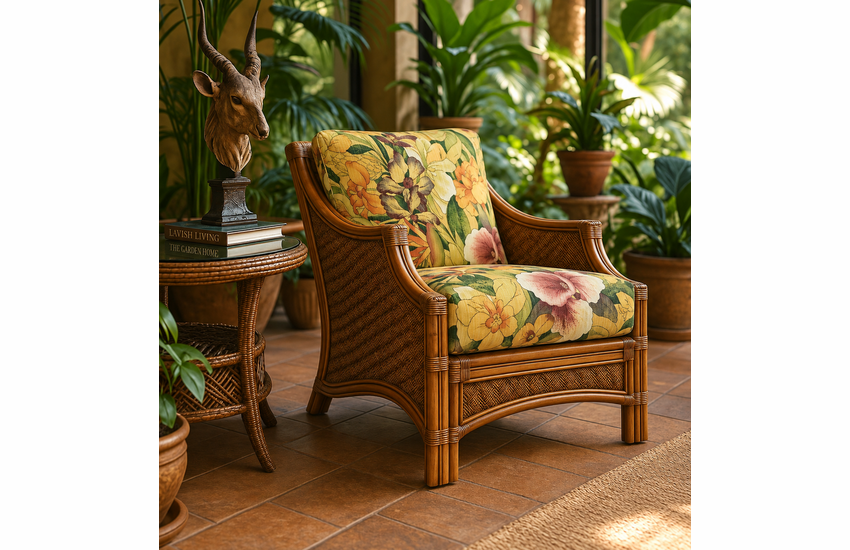 Rattan Chair - Maui Brownwash
