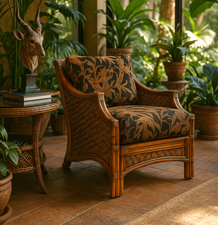 Rattan Chair - Spice Islands Mauna Loa Brownwash