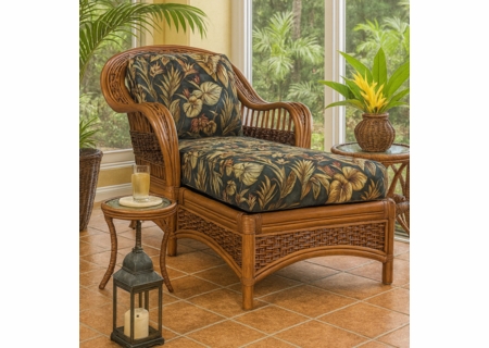 Rattan Chaise Lounge - Tigre Bay