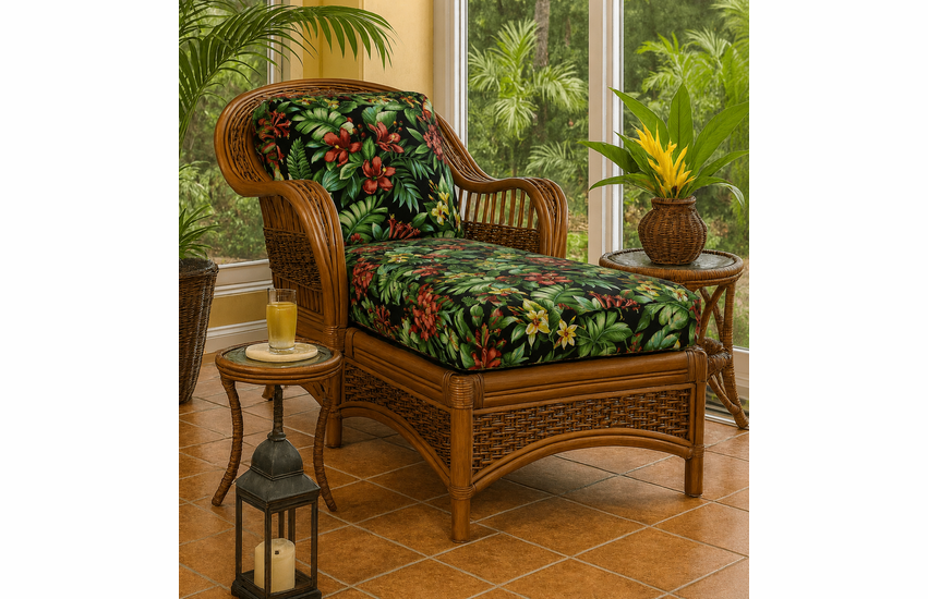 Rattan Chaise Lounge - Tigre Bay