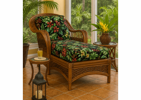 Rattan Chaise Lounge - Tigre Bay