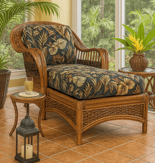 Rattan Chaise Lounge - Tigre Bay