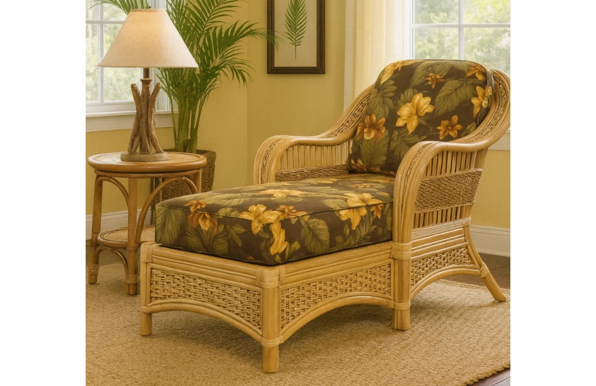 Rattan Chaise - Tropical Breeze