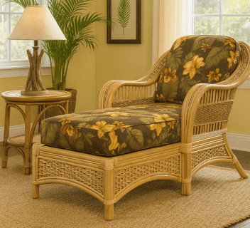 Rattan Chaise - Tropical Breeze