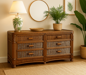 Rattan Double Dresser - Barbados