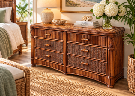 Rattan Double Dresser Barbados