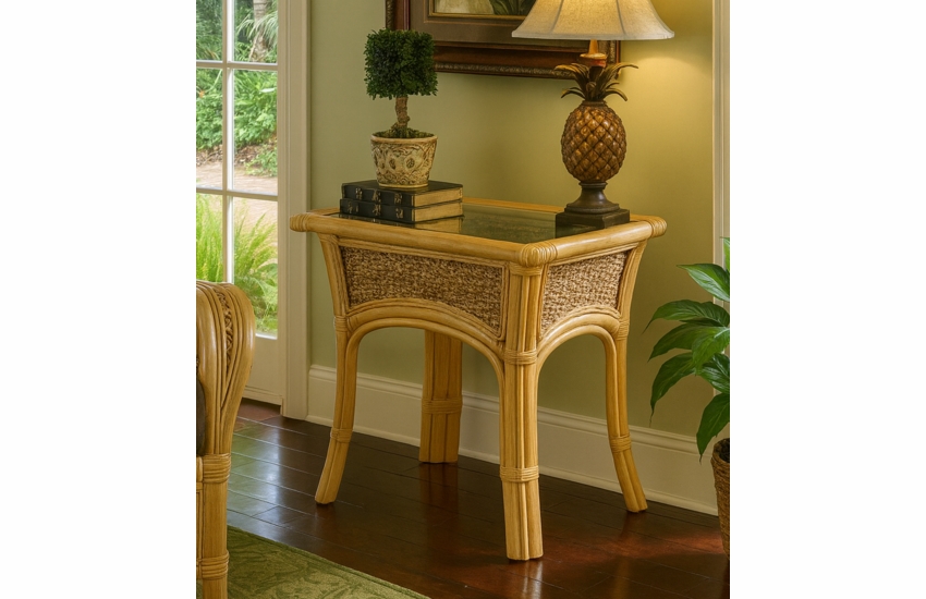 Rattan End Table: Tropical Breeze Collection