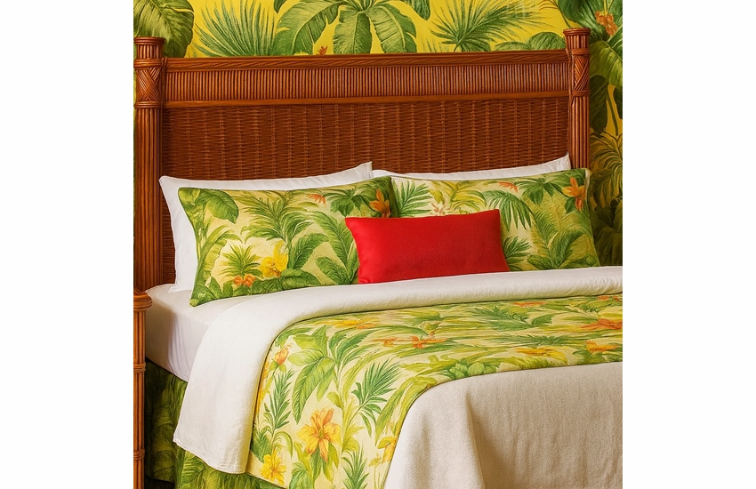 Rattan Full Headboard