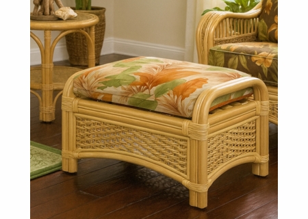 Rattan Ottoman | Tropical Breeze