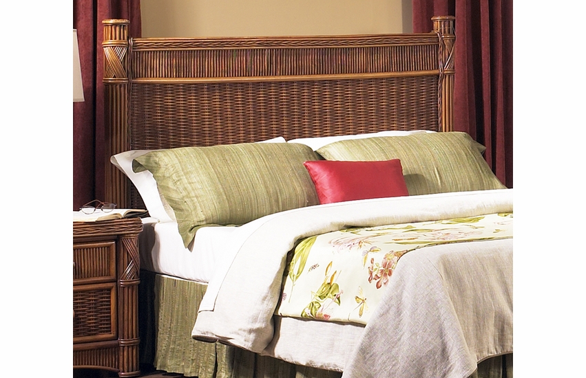 Rattan Queen Headboard Barbados Wicker Paradise