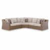 Roslyn Outdoor Wicker 3 Piece Sectional