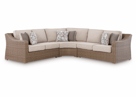 Roslyn   Outdoor Wicker 3 Piece Sectional