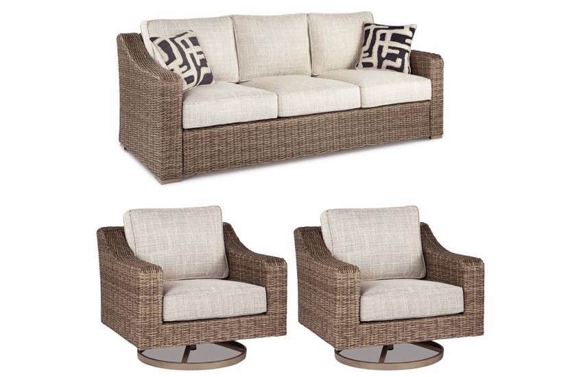 Roslyn Outdoor Wicker Set Of 3