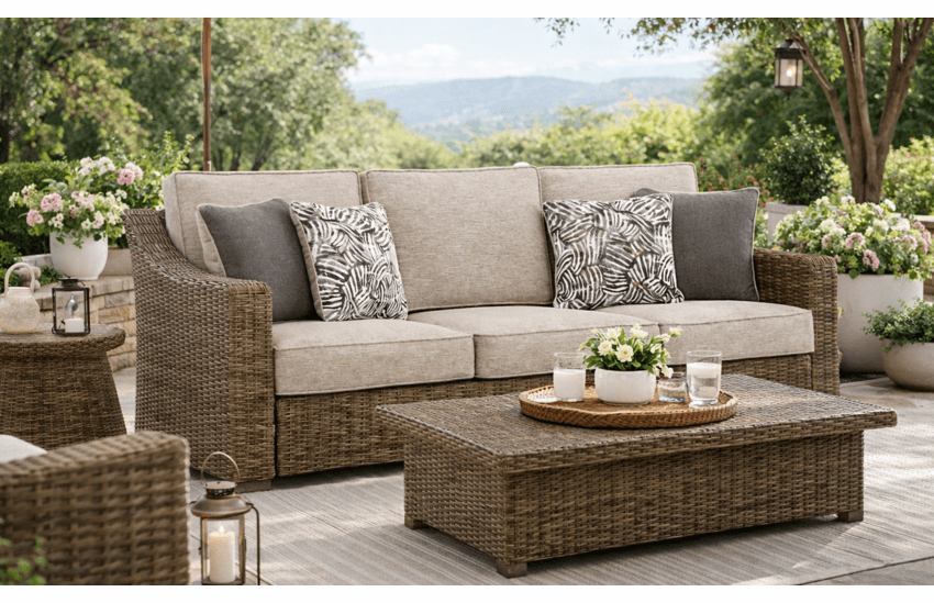 Roslyn Outdoor Wicker Sofa