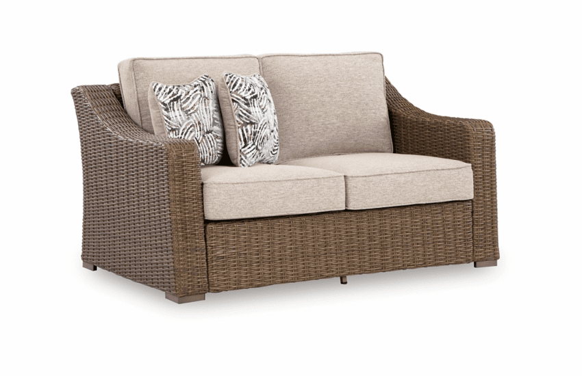 Rosyln Outdoor Wicker Loveseat