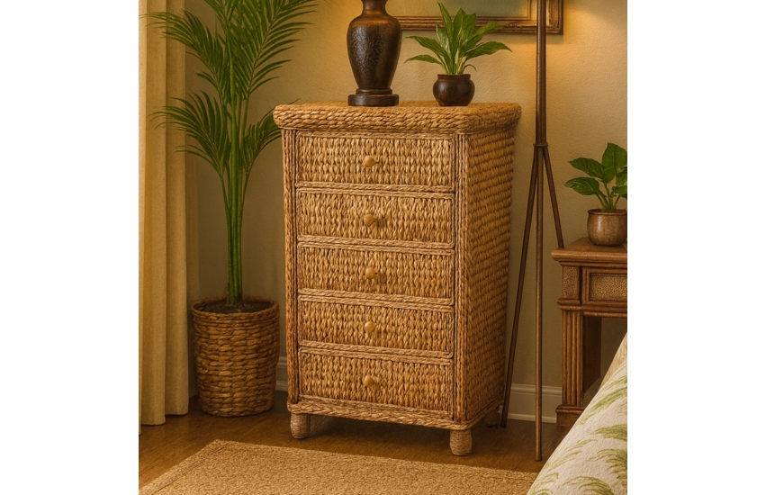 Seagrass 5 Drawer Chest - Miramar