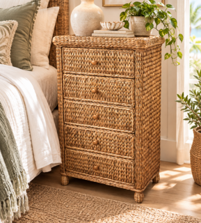 Seagrass 5 Drawer Chest - Miramar