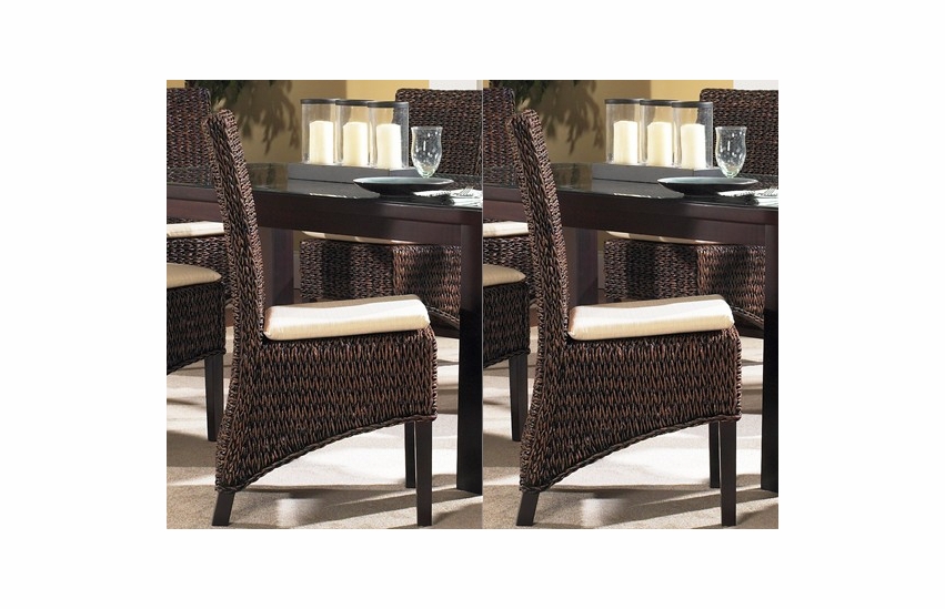 Seagrass Dining Chairs Barbados Set of 2 Wicker Paradise
