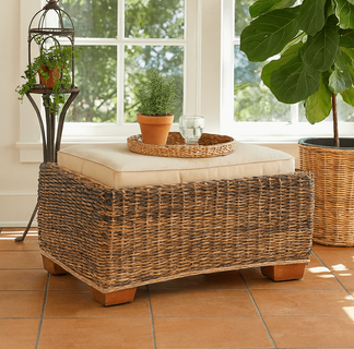 Seagrass Ottoman - St. Kitts
