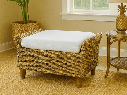 Seagrass Ottoman - Tangiers