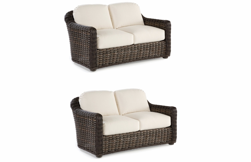 Set of 2 LaneVenture  Southampton Loveseats Available In Tuscan Brown 