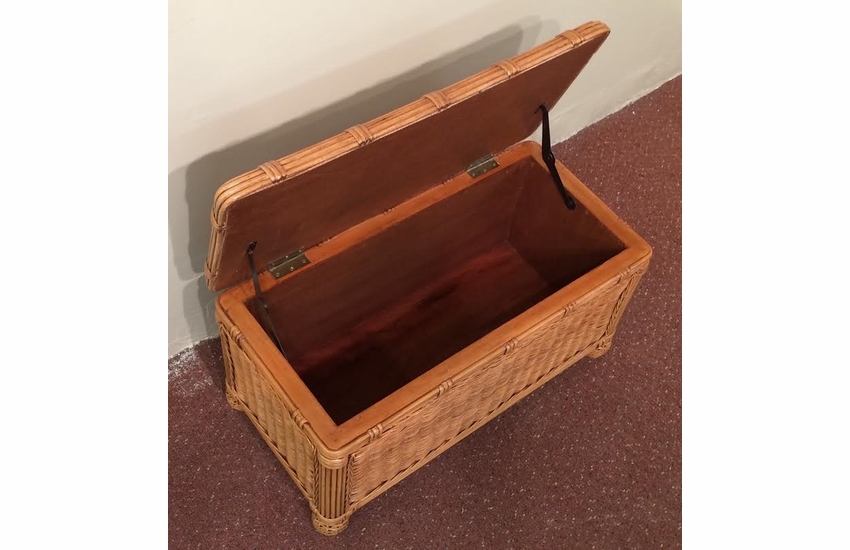 Brown Small Wicker Trunk Savannah Wicker Paradise