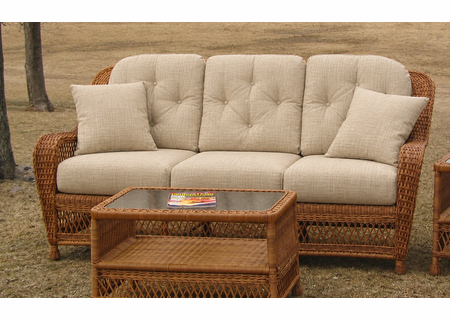 Sofa Cushion Set - Wicker Style (6 Cushions)