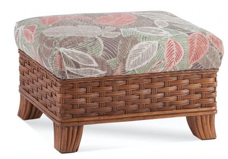 Somerset Rattan Ottoman