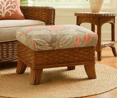 Braxton Culler Somerset Rattan Ottoman
